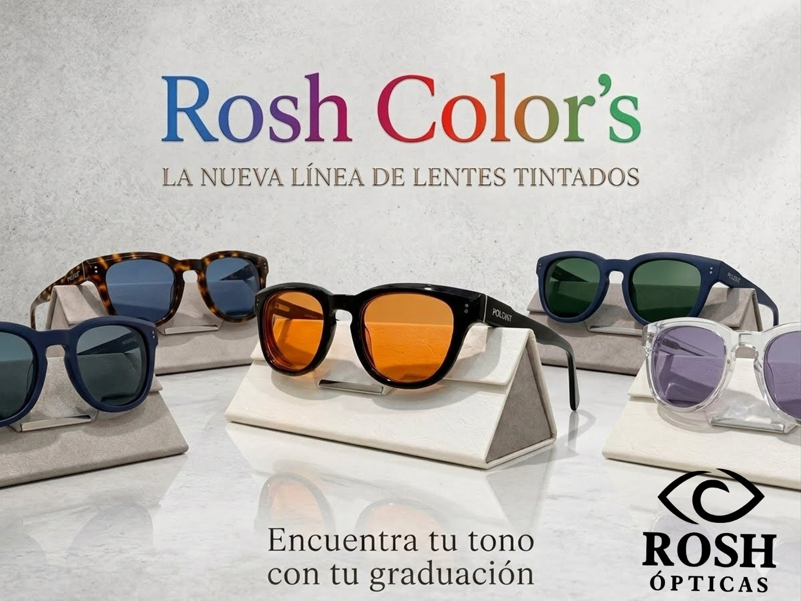 Colección de lentes Rosh Color’s en distintos tonos